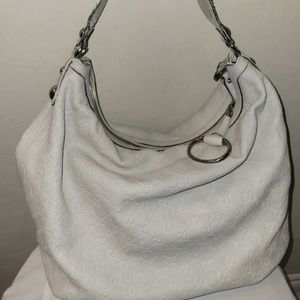 Bone Leather Hobo Bag